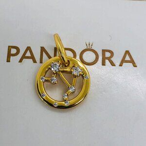✨🔥Pandora Diamond Halo Libra Charm Constellation Zodiac Pendant Gift